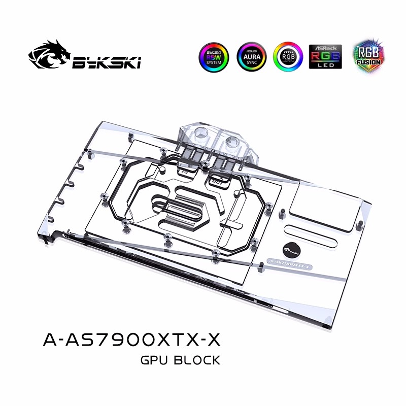 Bykski Water Block Digunakan u - Rx 7900 Xt 20Gb ulasan dan harga